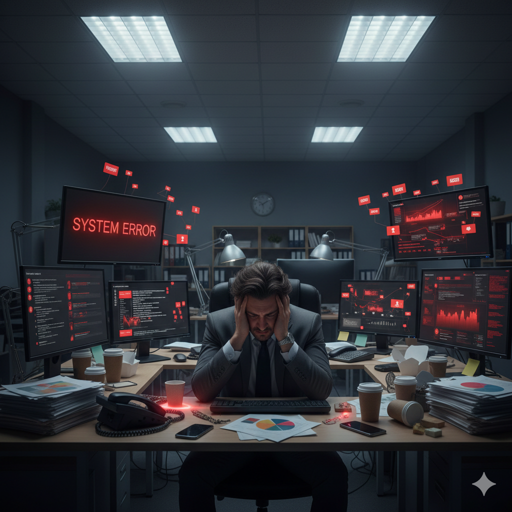 Empresário estressado